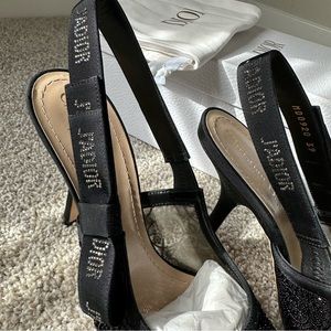 DIOR embellished mesh Jadior pumps